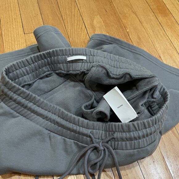 Nice Rice Poppy Atelier Mens Streetwear 5.5” Knit Shorts Size Large L Gray EUC - Picture 7 of 11